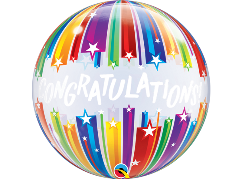Congratulations Shooting Stars 22" Bubble Ablegøy